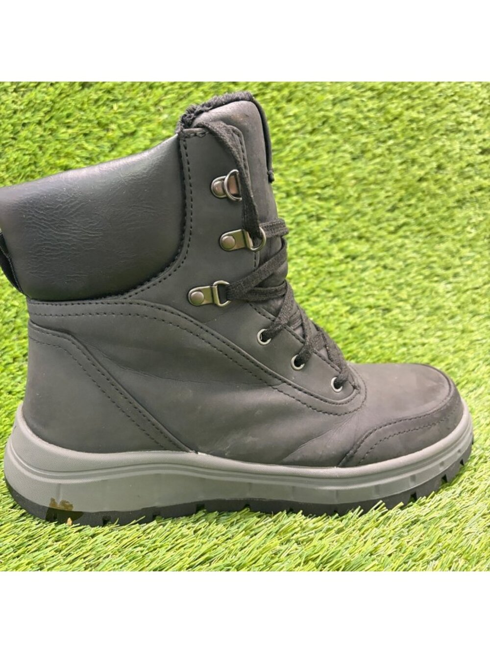 Roxy At Work Karmel Womens Size 9D Black Leather Composite Toe Safety Work Boots